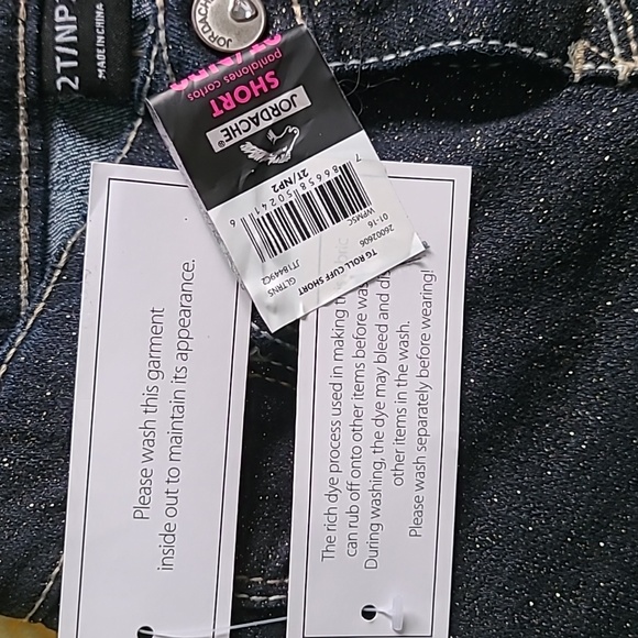 Kids sparkly Jordache denim shorts - Picture 5 of 5